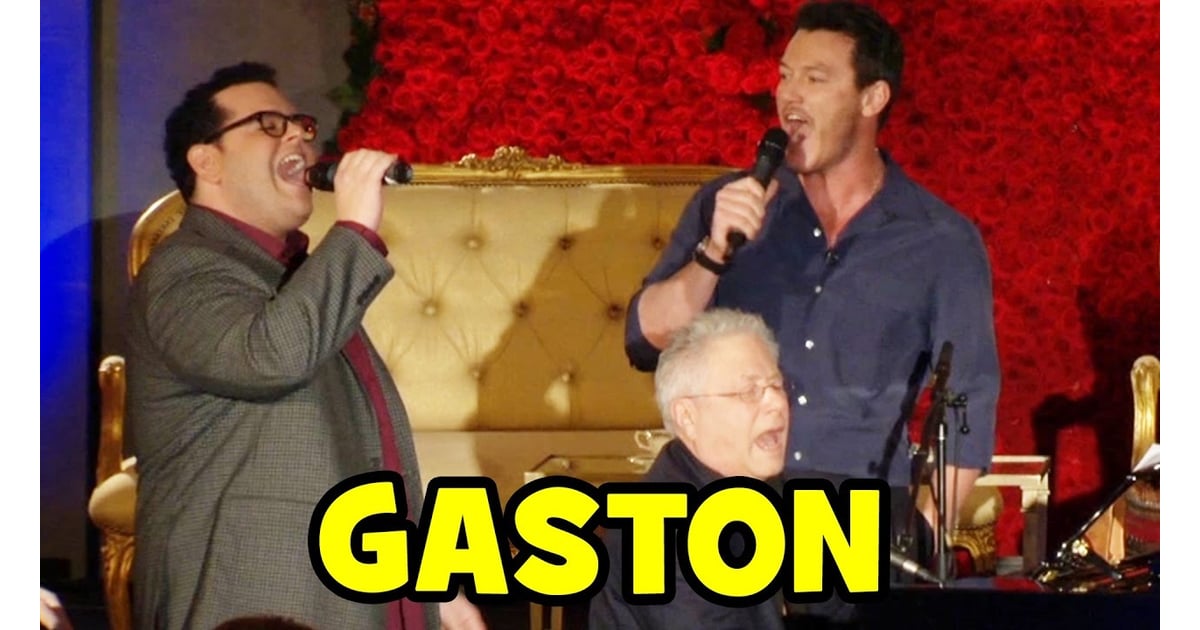 Luke Evans Singing Videos Popsugar Celebrity While this snippet of gaston will sound incredibly familiar to fans of the 1991 animated classic, the full version will feature some alternate lyrics, written. beauty and the beast press conference