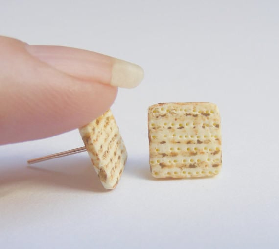 Passover-themed earrings