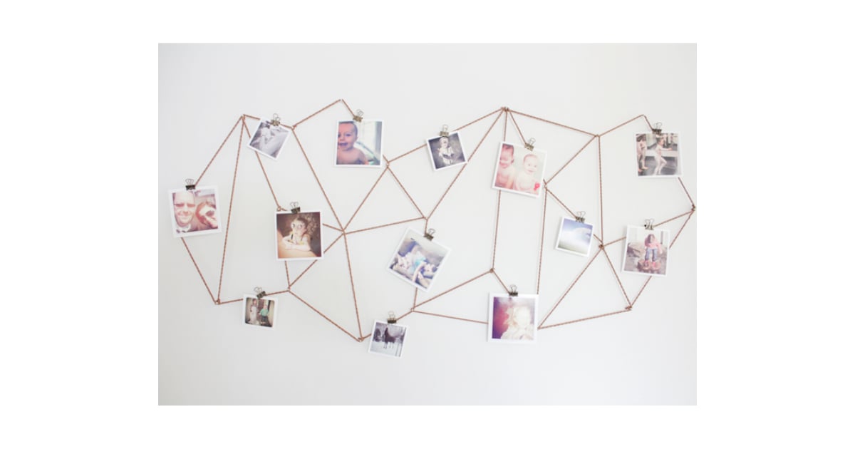 2. DIY Geometric Photo Display Unique Ways to Display Pictures