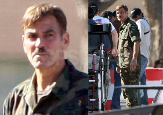 George Clooney on Set