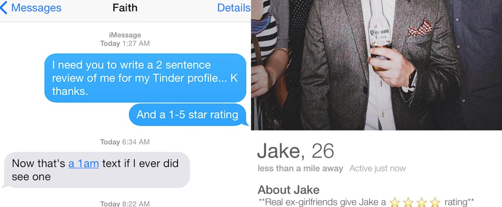 Jake Chapman Asks Ex-Girlfriends to Write Tinder Reviews