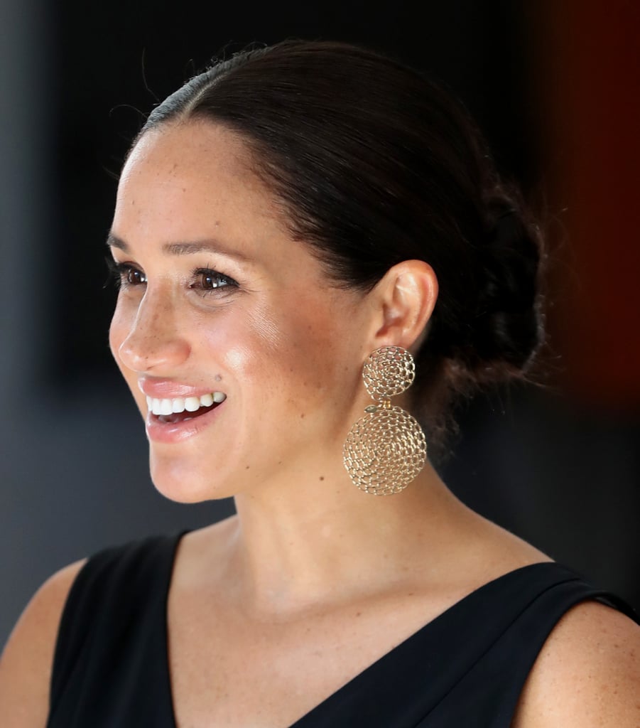 Meghan Markle's Gold Earrings in Cape Town, South Africa