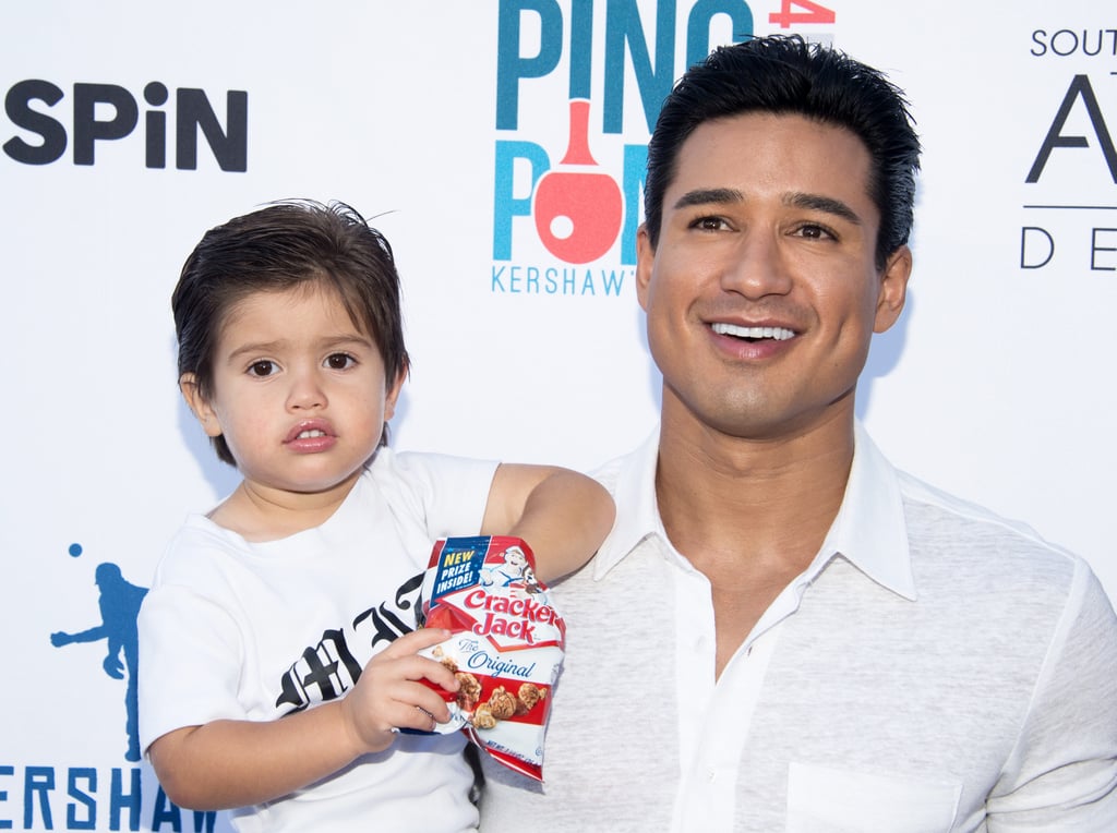 Mario Lopez and Family at Celebrity Ping-Pong Event 2016