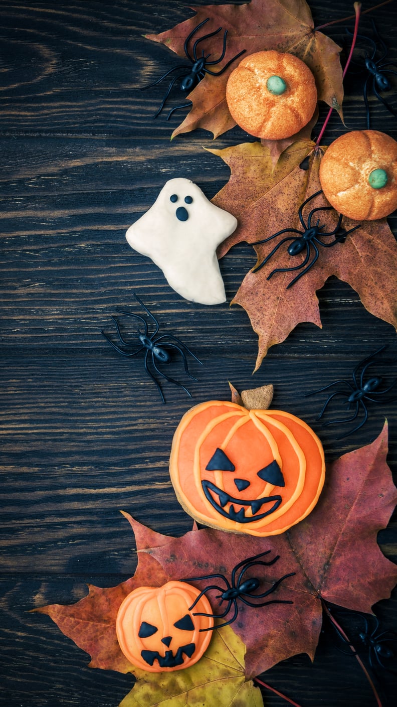 Halloween-Themed Cookies iPhone Wallpaper