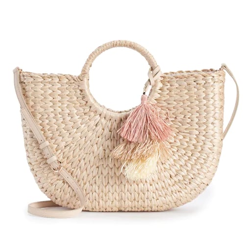 Tassel Half-Moon Tote
