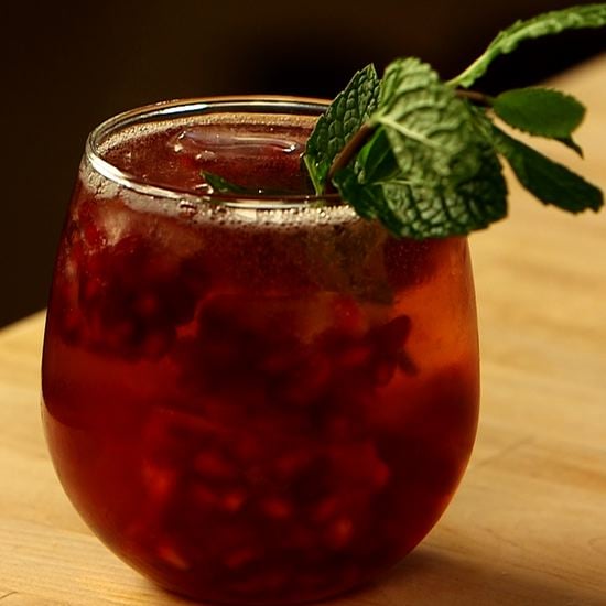 Ginger, Mint, and Pomegranate Cocktail