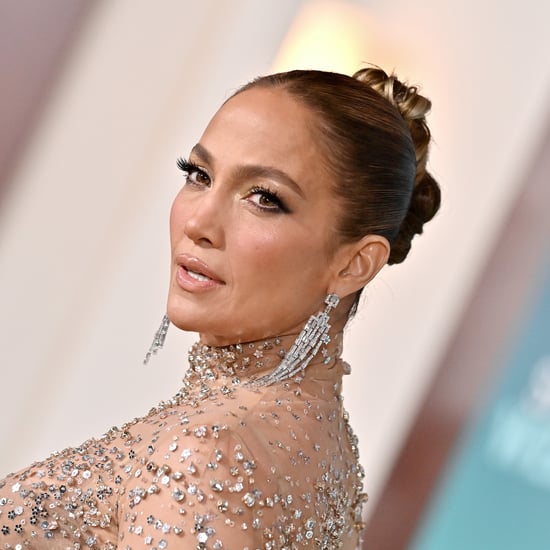 Jennifer Lopez Debuts Glitter Blue Jelly Nails