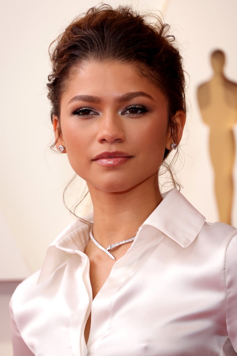 HOLLYWOOD, CALIFORNIA - MARCH 27: Zendaya attends the 94th Annual Academy Awards at Hollywood and Highland on March 27, 2022 in Hollywood, California. (Photo by Momodu Mansaray/Getty Images)