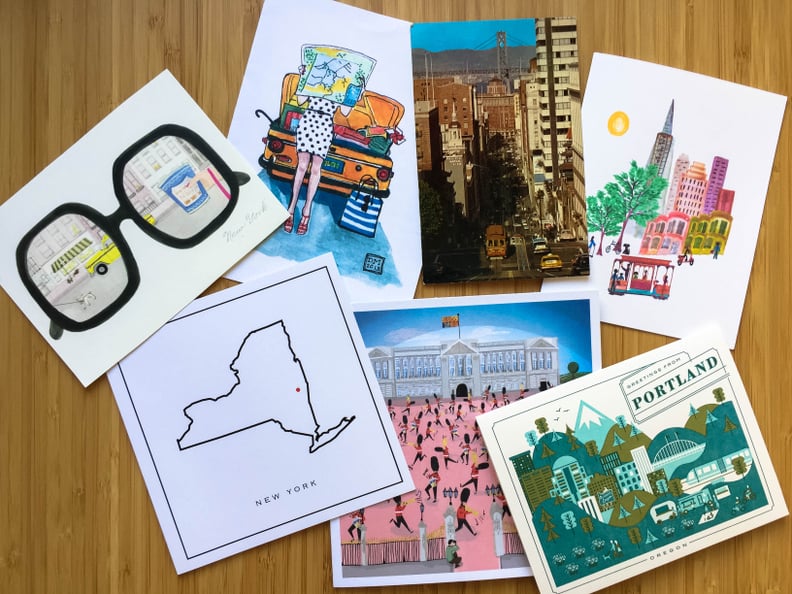 Decorating with postcard-sized artwork
