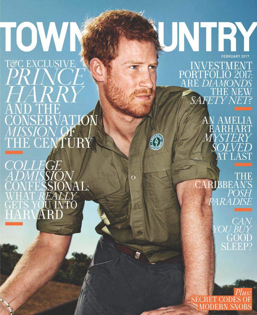 Prince Harry on Town & Country February Issue 2017