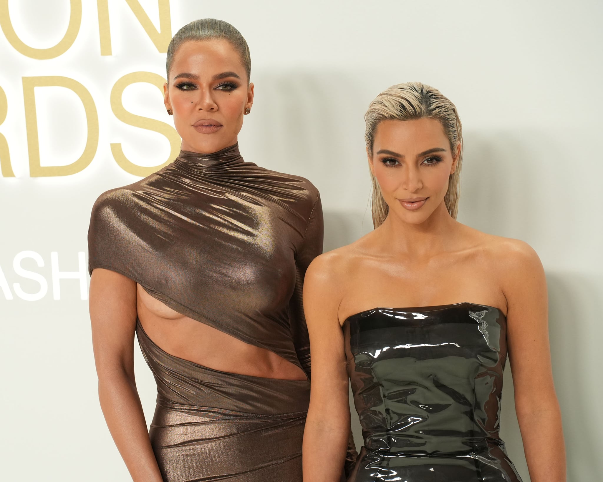 NEW YORK, NY - NOVEMBER 07: Khloe Kardashian and Kim Kardashian attend the CFDA 2022 Fashion Awards on November 7, 2022 at Cipriani South Street in New York City.  (Photo by Sean Zanni/Patrick McMullan via Getty Images)