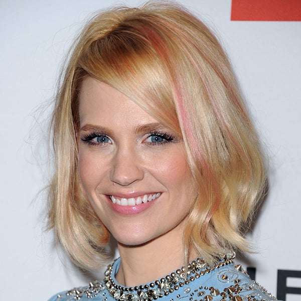 Mad Men S January Jones Dyes Her Hair Pink Popsugar Beauty Australia