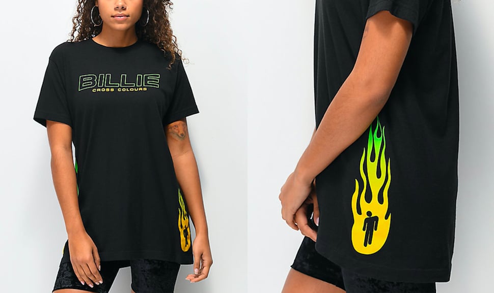 billie eilish flame shirt