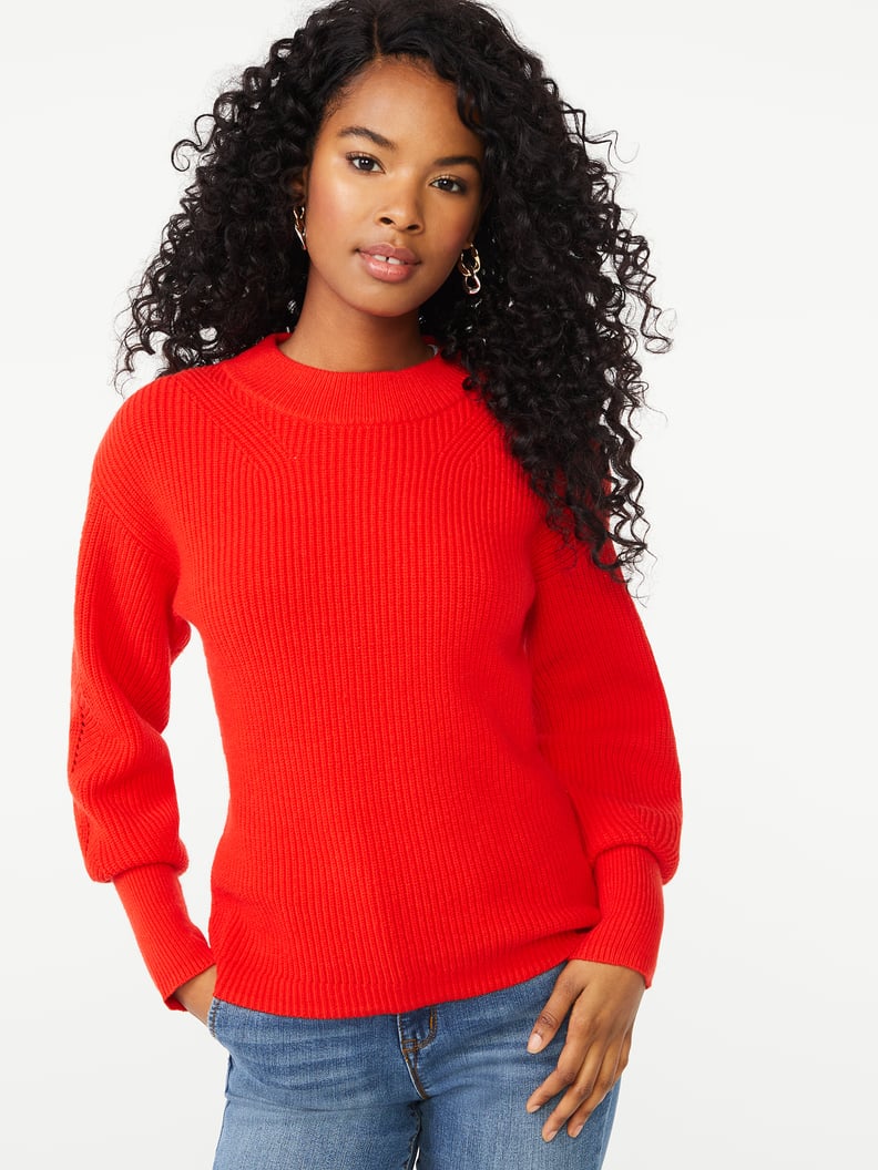 A Statement Sweater: Scoop Puff Sleeve Sweater