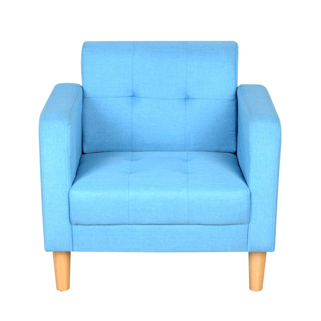 Upholstered Leisure Single Chair With Linen Fabric