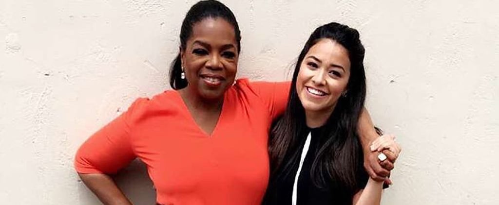 Gina Rodriguez and Oprah Hang Out April 2016
