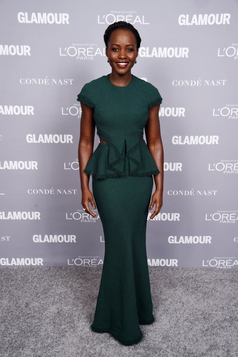 lupita nyong'o green dress Lupita Nyong'o at 2015 Glamour Women of the Year Awards