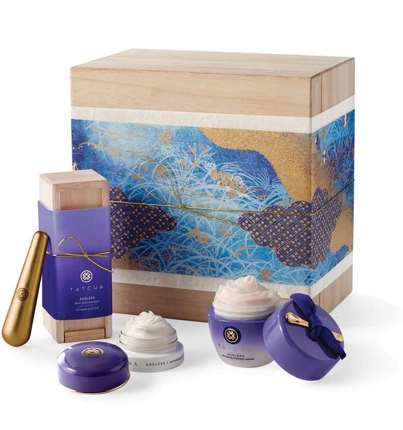 Tatcha Kassei Gold Massager & Moisturizing Trio