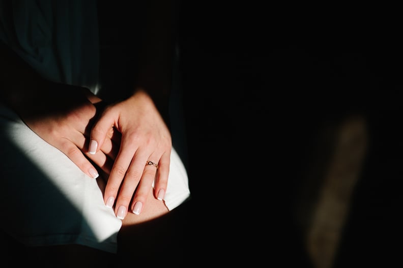 bride showing her diamond ring