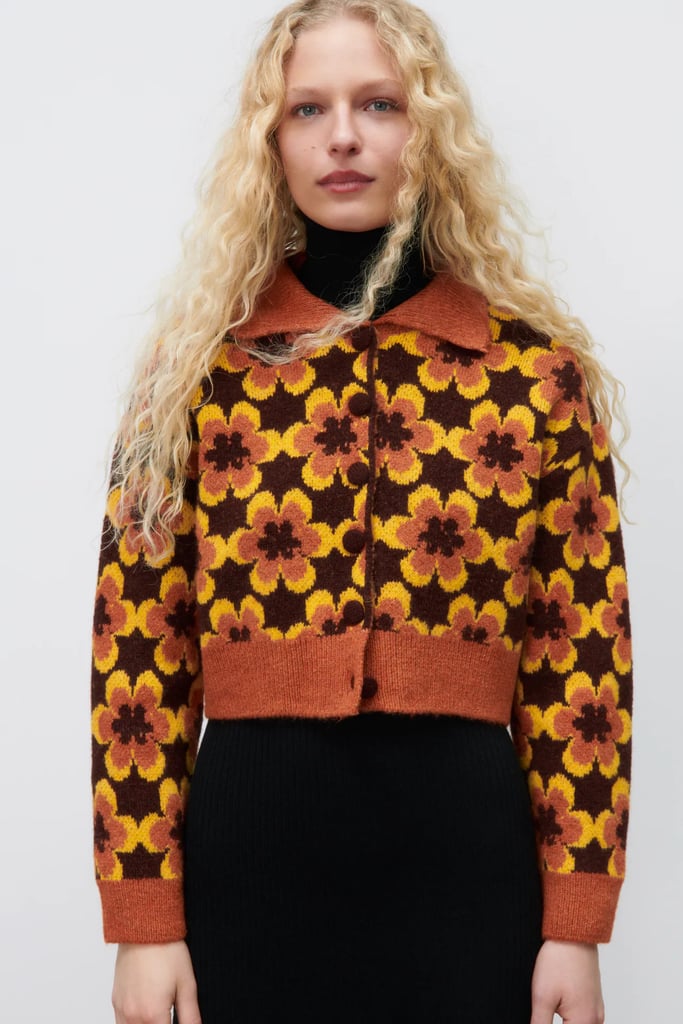 All Things Floral: Geometric Knit Jacquard Sweater