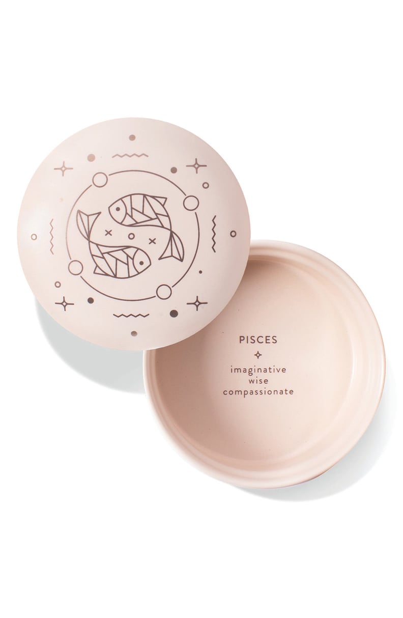 A Cute Gift: Fringe Studio 2-Piece Zodiac Round Ceramic Trinket Box