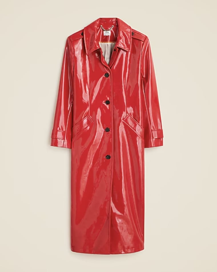 Christopher John Rogers X J.Crew Vinyl Topcoat