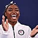 Simone Biles Cheers on Her Olympic Teammates During Finals