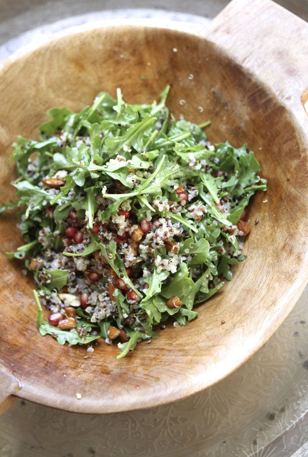 Quinoa, Pomegranate, and Arugula Salad