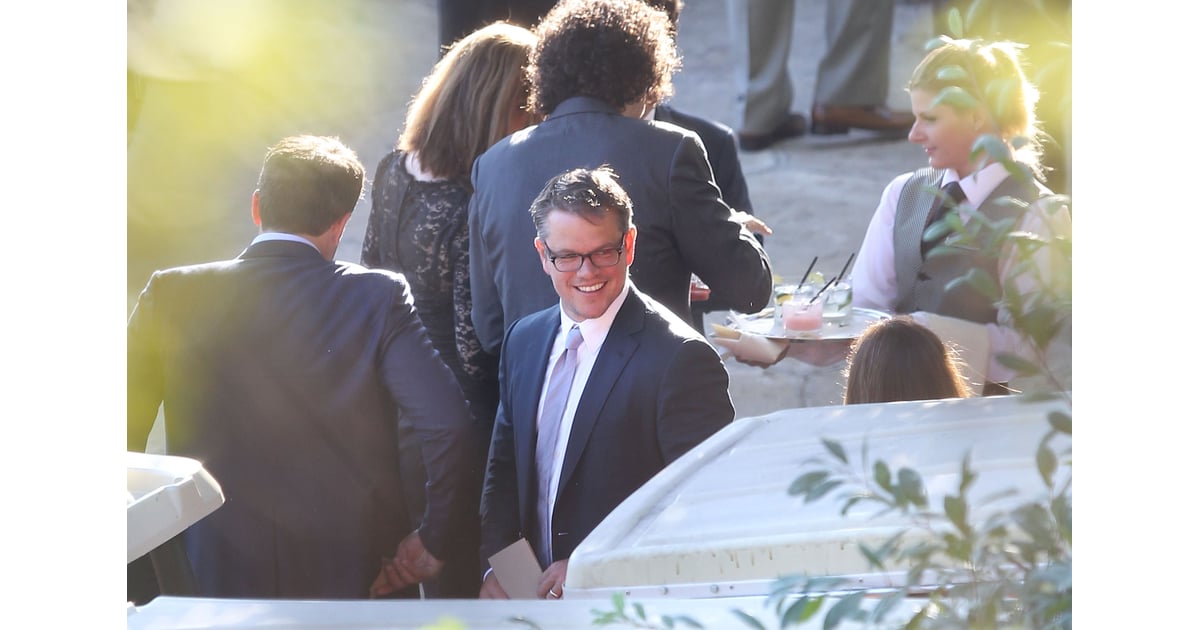 Matt Damon attended Jimmy Kimmel's July 2013 wedding in Ojai, CA