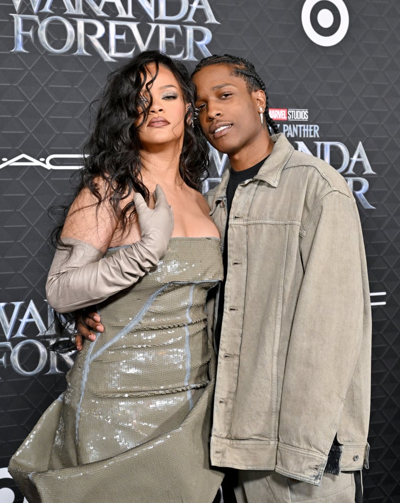 Rihanna and A$AP Rocky at the "Black Panther: Wakanda Forever" World Premiere