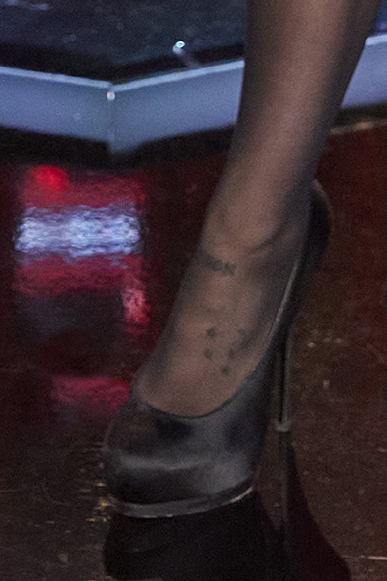 Ariana Grande's "Myron" Ankle Tattoo
