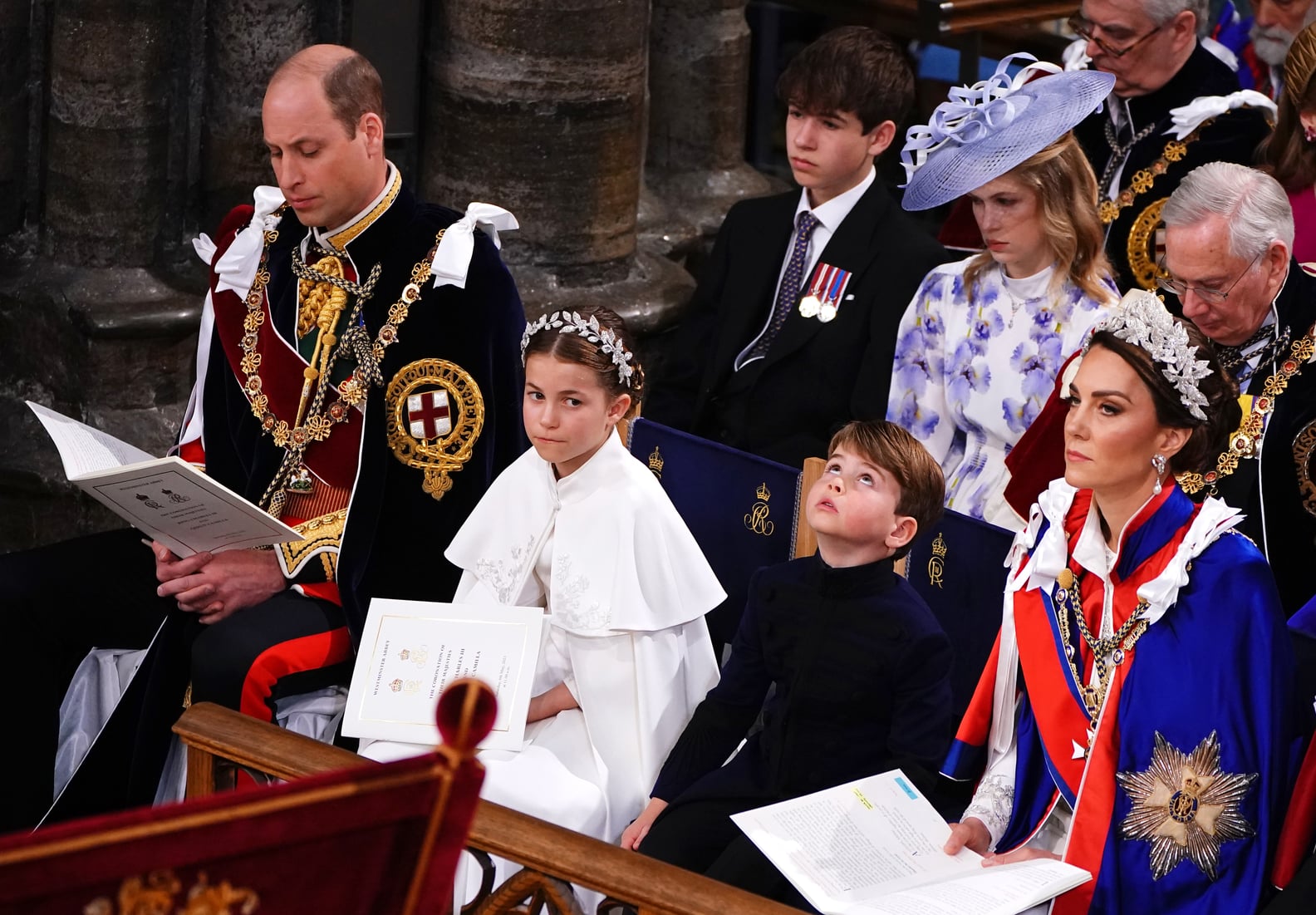 George, Charlotte, Louis at King Charles III's Coronation | PS Celebrity