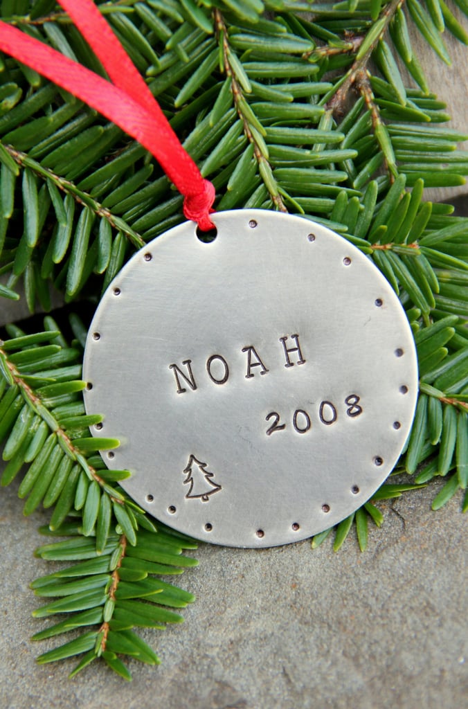 Stamped Name and Year Ornament