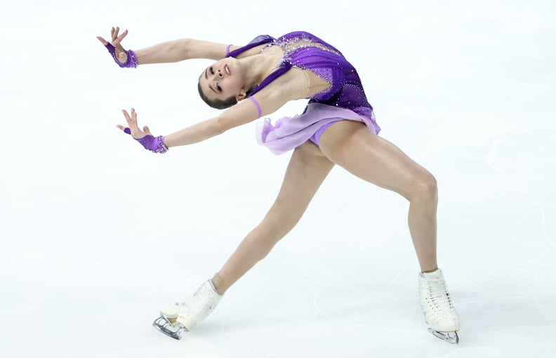 卡米拉Valieva滑冰在2021 Rostelecom杯女子短程序