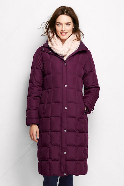 Lands' End Women's Down Chalet Long Coat