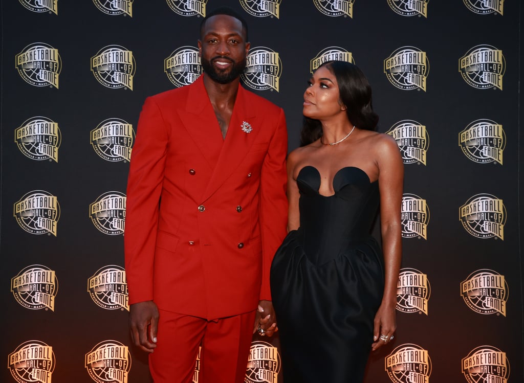 Dwyane Wade's Family at Basketball Hall of Fame Induction