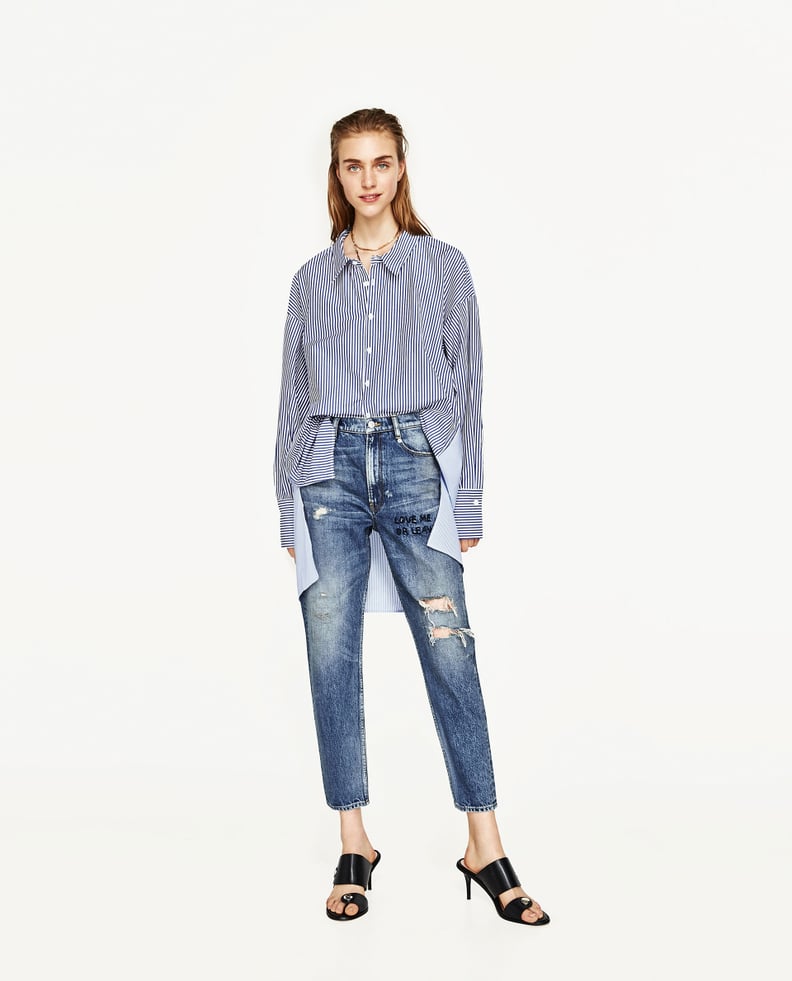 Zara Mid-Rise Boyfriend Jeans