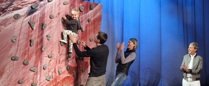 Baby Rock Climbing on Ellen