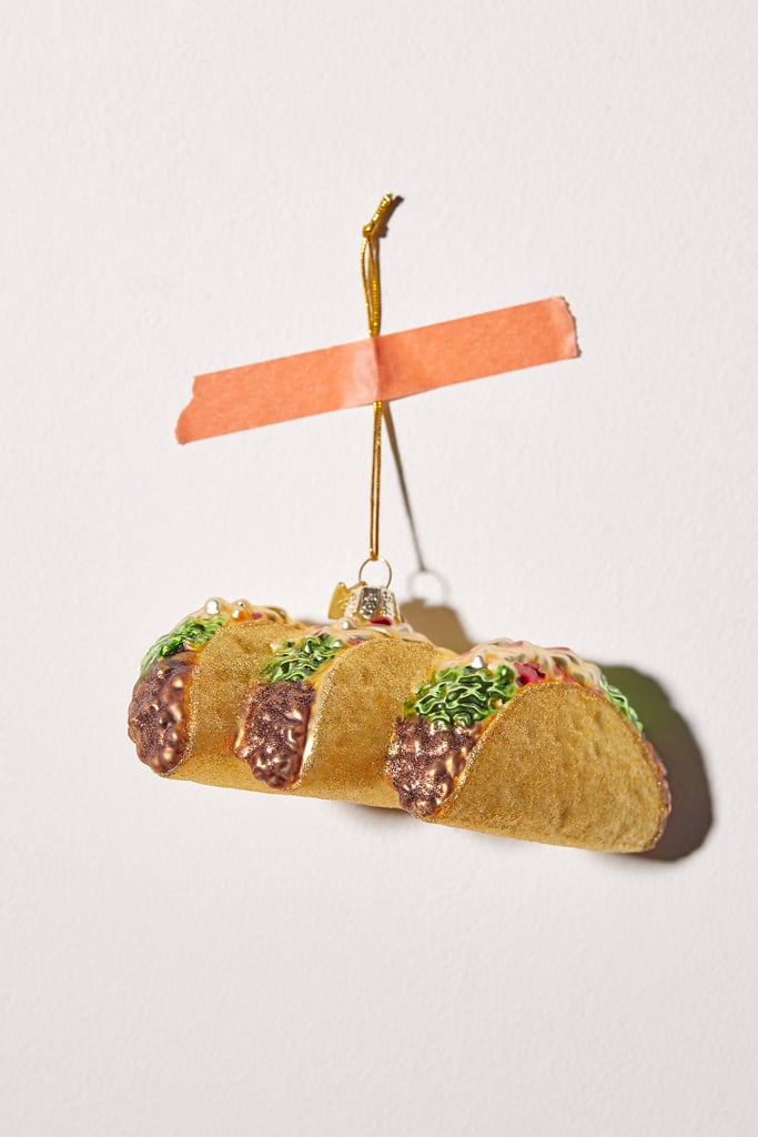 Glitter Taco Christmas Ornament