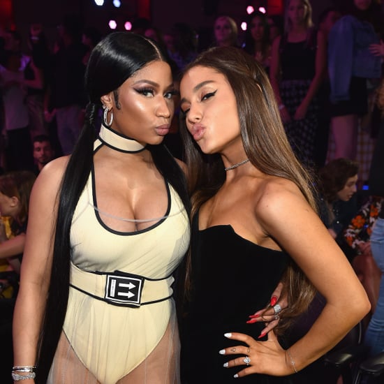 Nicki Minaj and Ariana Grande Whispering at 2018 VMAs