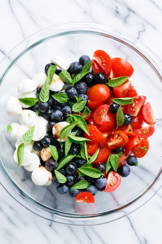 Caprese With Blueberries