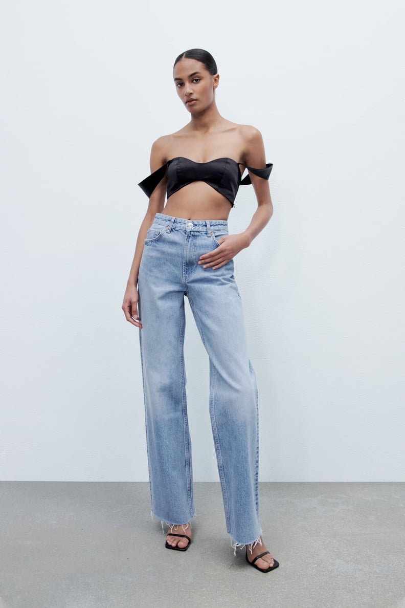 Jeans Under $50: Zara Wide Leg Jeans