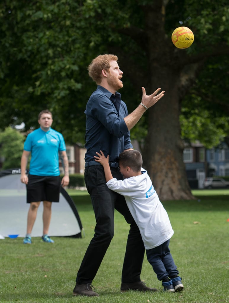 Prince Harry at StreetGames's Fit and Fed in London 2017
