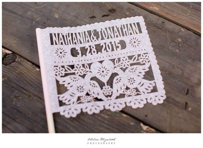 Decorative flags are great photo props and keepsakes