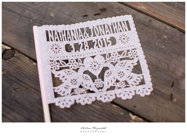 Decorative flags are great photo props and keepsakes