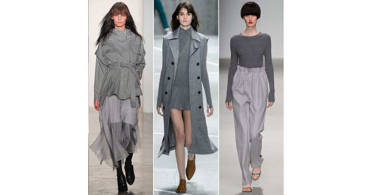Into the Grey Fall Fashion Trends 2015 Runway POPSUGAR Fashion