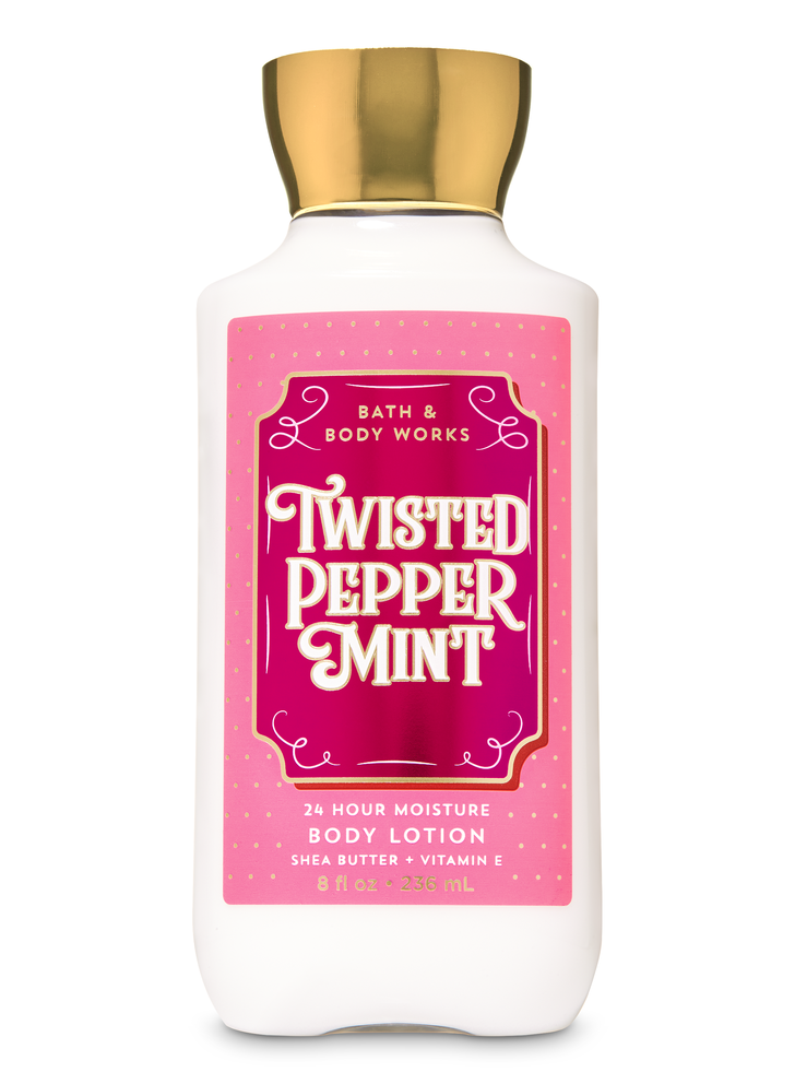 Twisted Peppermint Super Smooth Body Lotion | Bath & Body Works Already Dropped Holiday 2019 ...