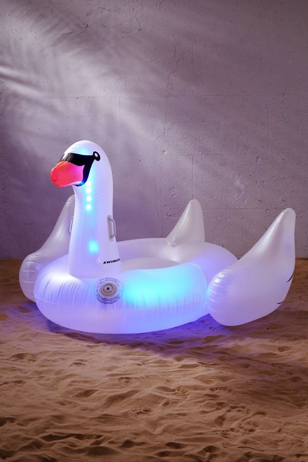 Giant Light-Up LED Swan Pool Float