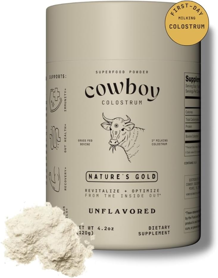 Cowboy Colostrum Powder ($52, originally $69)
If you're curious about colostrum, Prime Day is a good excuse to try it. Cowboy's Colostrum is made from the first 24 hours of milking, which is when the nutrients are at their most powerful. It's packed with benefits for gut health, immunity, and even skin and hair, all while coming from grass-fed cows raised with care. I love that it's full-fat and completely unprocessed, so you're getting the richest, most natural version possible. You can just blend it into your coffee or smoothie for an easy wellness upgrade.