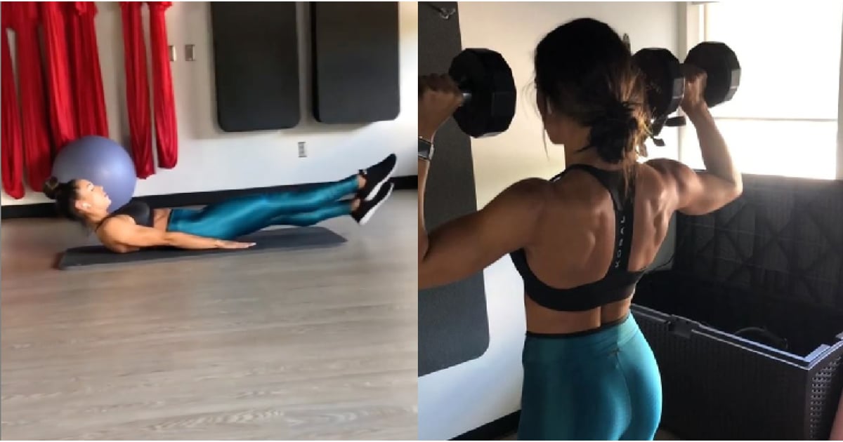 Kelsey Wells Arms and Abs Tabata Workout | POPSUGAR Fitness